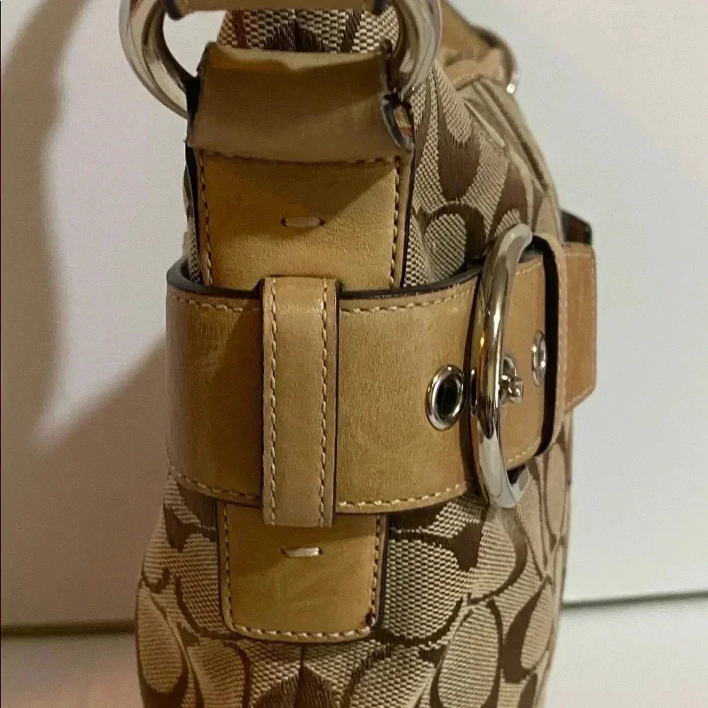 Coach Cc Signature Print Canvas Handbag - image 7